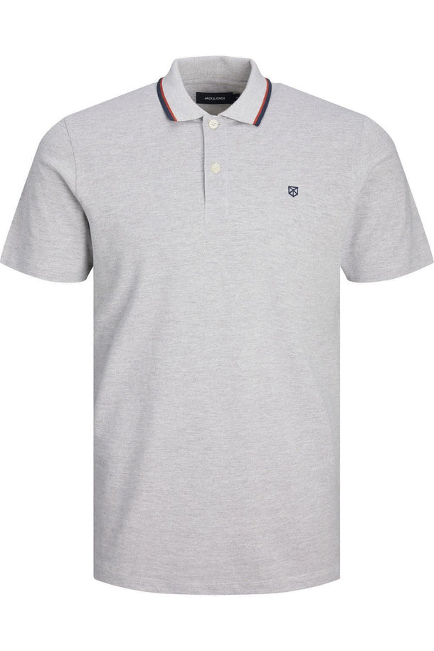 Product CAMISETA POLO PAULOS - Light Grey Melange Fit:SLIM - Image 1