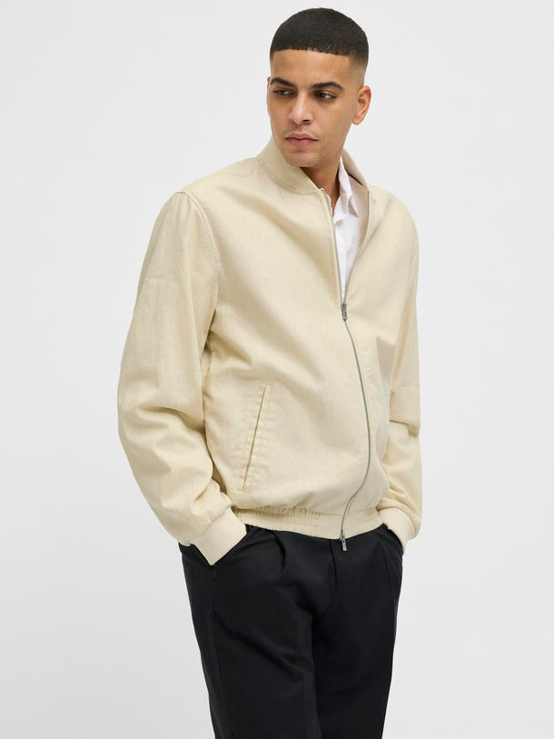 Product CAMPERA BOMBER DE LINO LEISTER - Whitecap Gray - Image 13