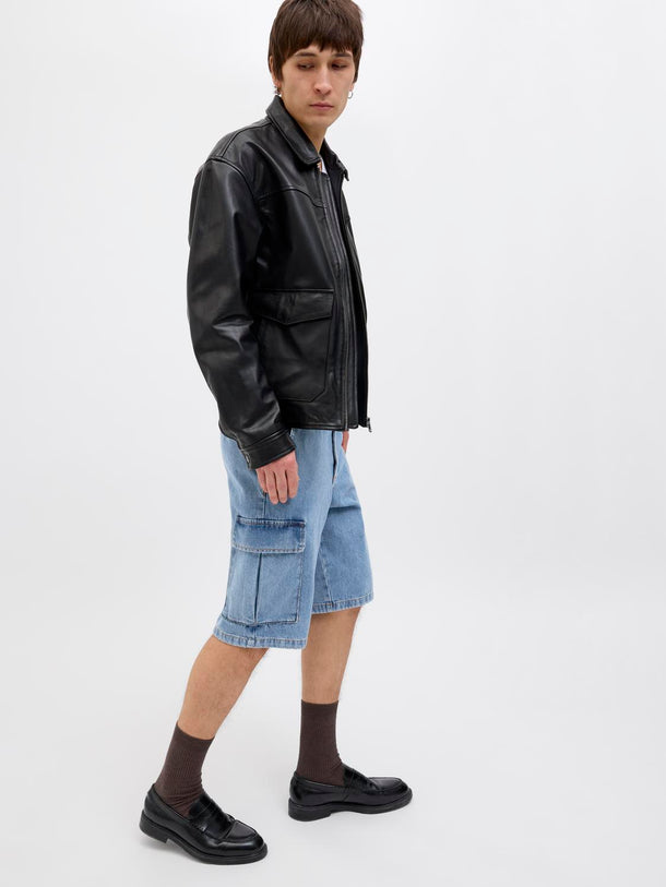 Product BERMUDA CARGO DE JEAN TIRO MEDIO BILL 764 - Light Blue Denim - Image 5