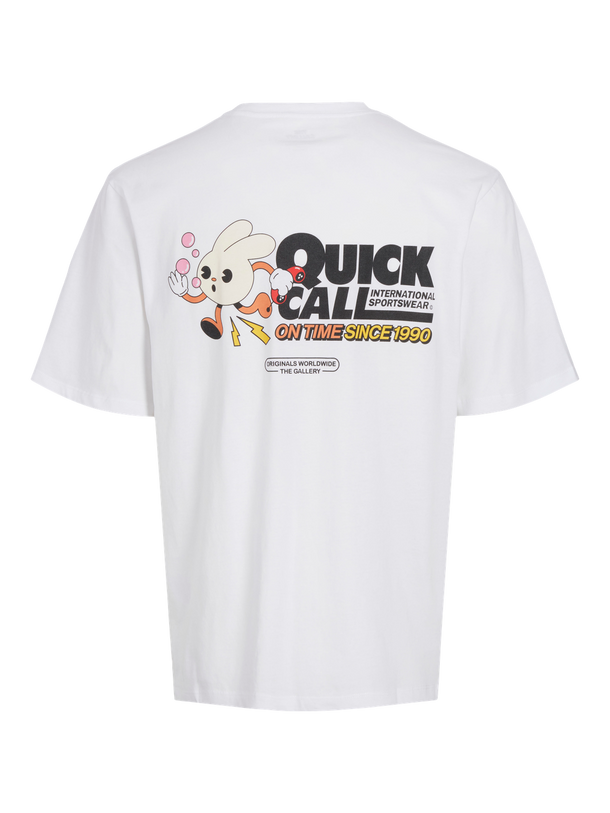 Product CAMISETA SALON - Bright White Print:RUNNING RABBIT - Image 1