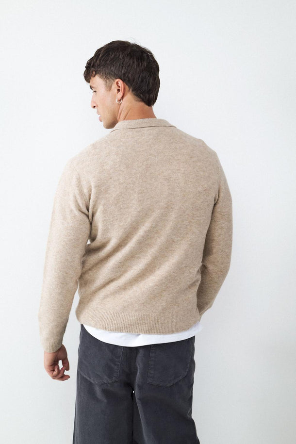 Product SWEATER CUELLO POLO BMK-Beige - Image 3