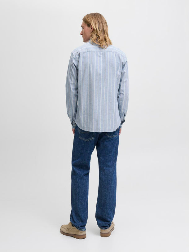 Product CAMISA BROOK OXFORD-Goblin Blue Stripes:SLIM FIT - Image 3