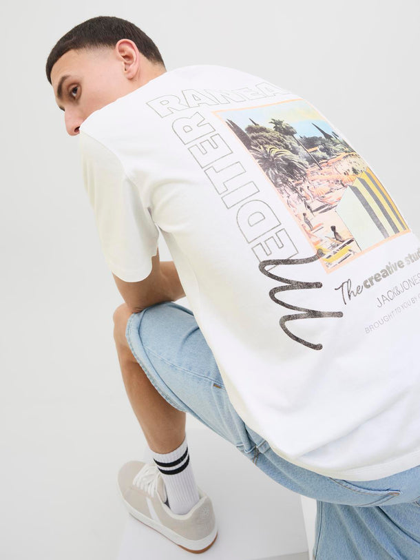 Product CAMISETA RELAXED ESTAMPADA ALMERIA - Bright White - Image 4