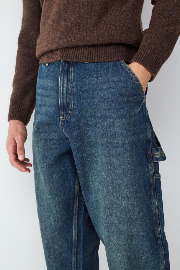Product JEAN RELAXED CARPENTER BMK-Vintage Dark Blue Denim - Image 6