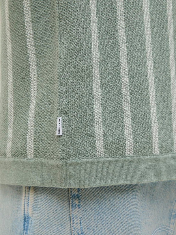 Product POLO RELAXED TEJIDO RAYAS EMIL - Iceberg Green Stripes:w. Cloud Dancer stripes - Image 14