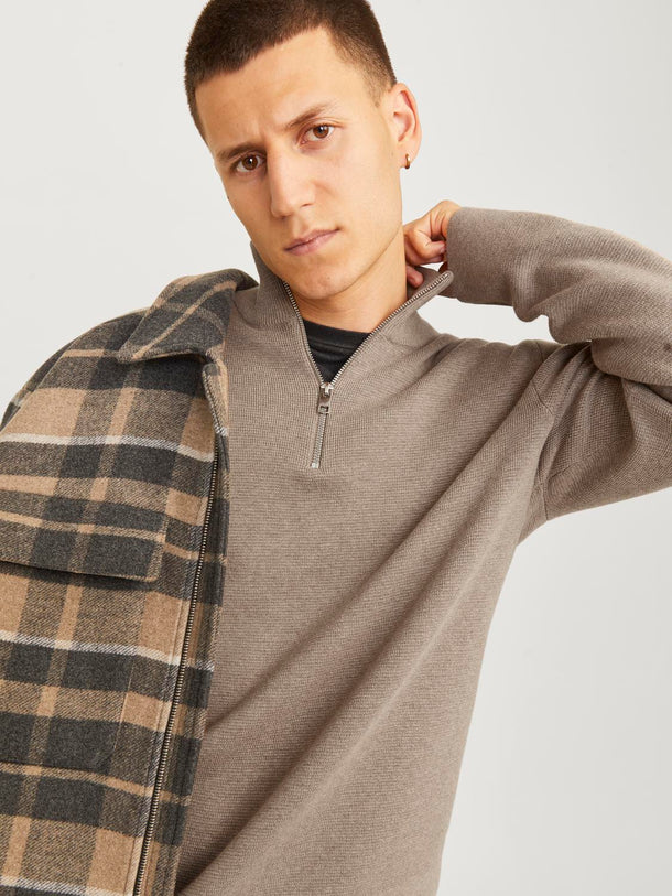 Product SWEATER MILANO - Greige Detail:Melange - Image 6