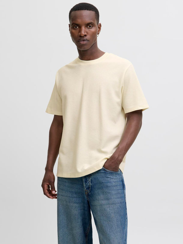 Product CAMISETA RELAXED CON TEXTURA AUSTIN-Antique White Detail:MELANGE - Image 1