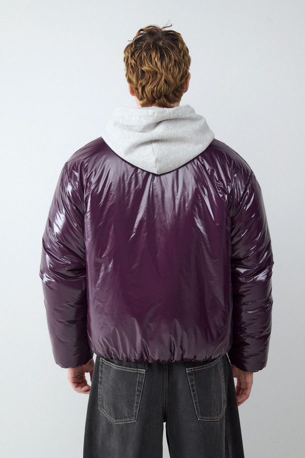 Product CAMPERA ACOLCHONADA EFECTO BRILLANTE BMK-Plum Perfect - Image 3