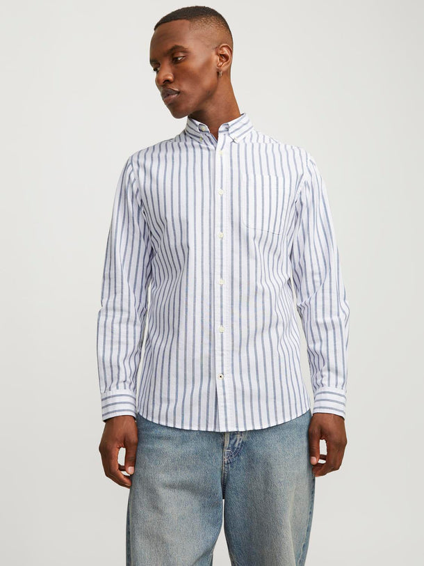 Product CAMISA CLASSIC OXFORD - Ensign Blue Stripes:STRIPES - Image 1