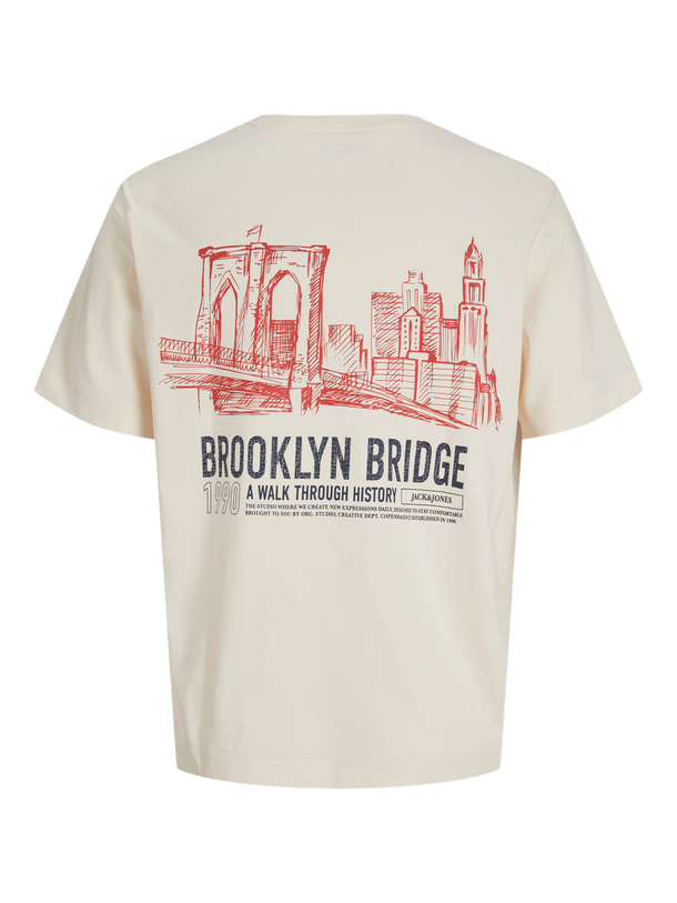 Product CAMISETA RELAXED YORK JNR-Antique White - Image 2