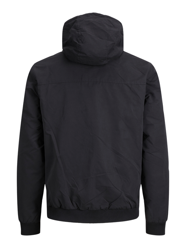 Product CHAQUETA RUSH LIGERA CON CAPUCHA Y LOGO - Black Detail:SOLID - Image 2