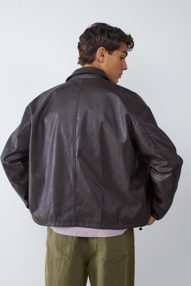 Product CAMPERA EFECTO CUERO-Coffee Bean - Image 3