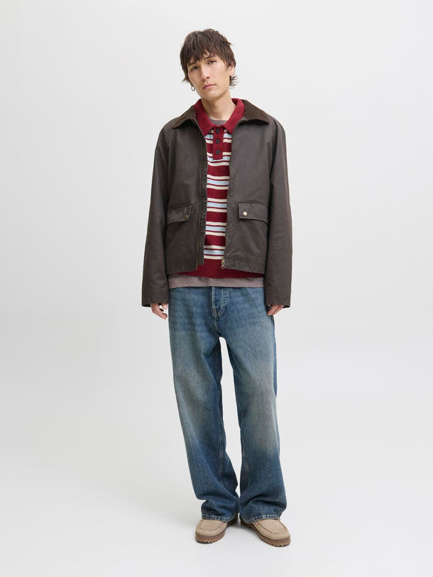 Product POLO RELAXED TEJIDO CAMBRIDGE-Tibetan Red Stripes:Skyway - Image 2