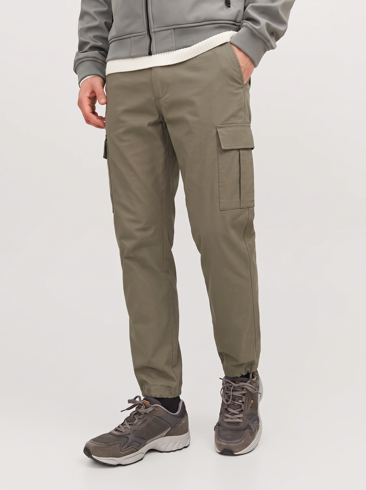 PANTALÓN CARGO RELAXED TIRO MEDIO BARKLEY- - Dusty Olive