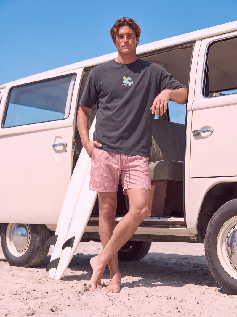SHORT DE BAÑO SURF SUPPLY ESTAMPADO-