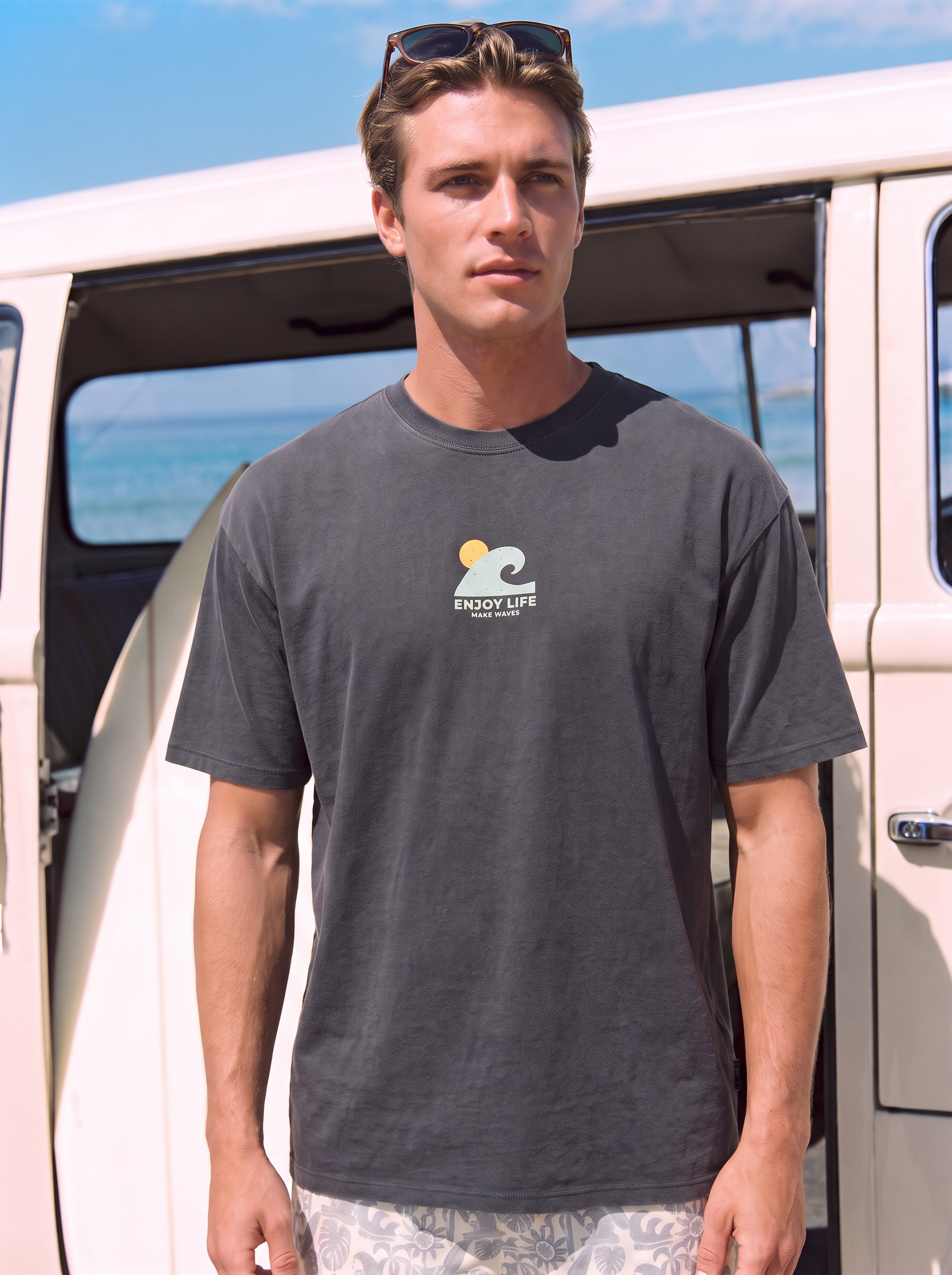 REMERA PALM CLUB WAVES-