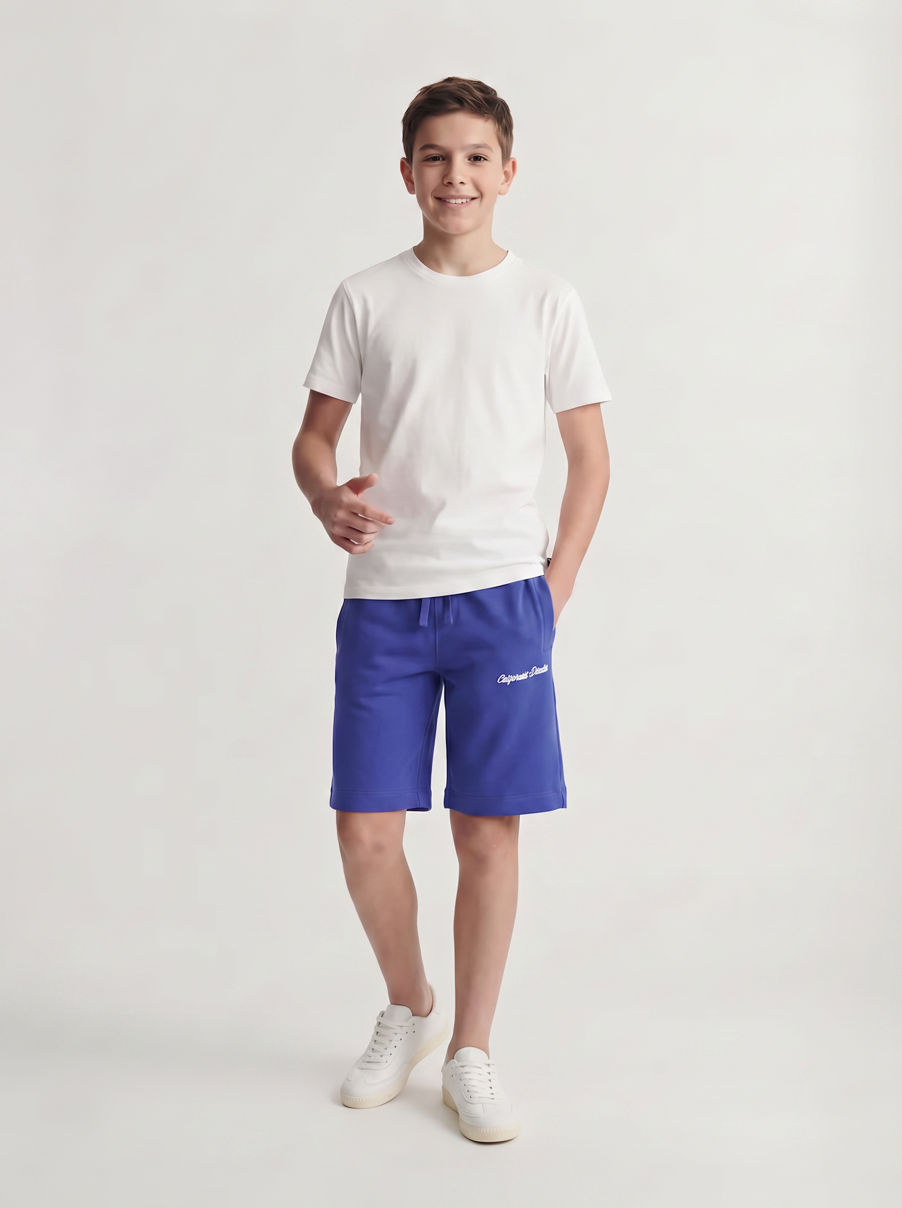 SHORT JOGGING RELAXED KARL JNR - Bluing