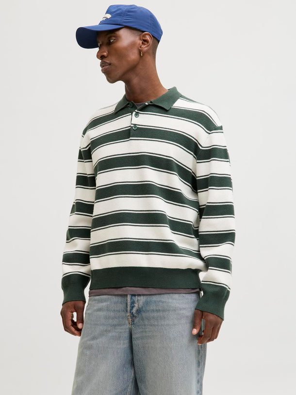 Product POLO LOOSE TEJIDO NOSTALGIA-Sycamore Stripes:Sea Salt - Image 1