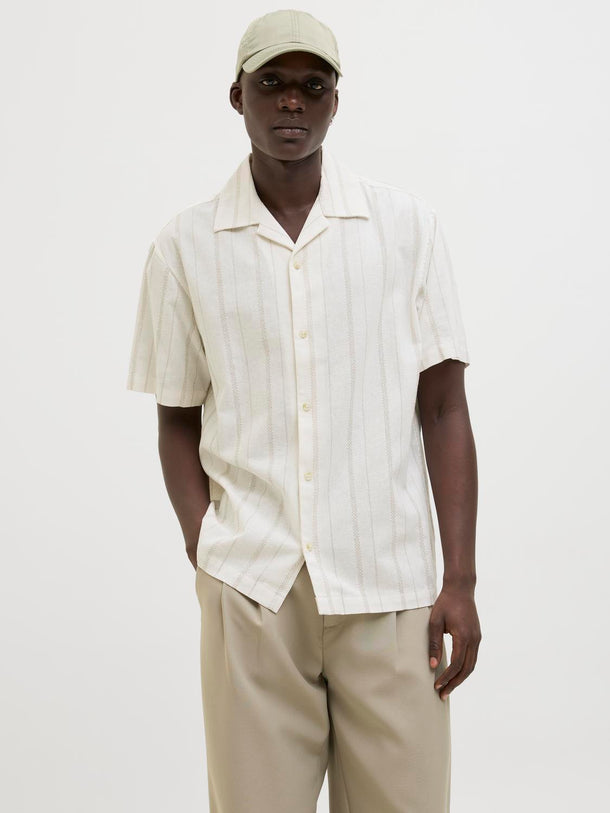 Product CAMISA DE LINO MANGA CORTA WILLIAM - Cloud Dancer - Image 4