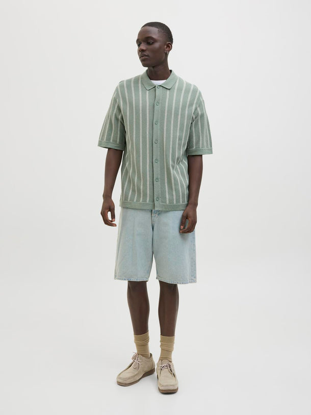 Product POLO RELAXED TEJIDO RAYAS EMIL - Iceberg Green Stripes:w. Cloud Dancer stripes - Image 10