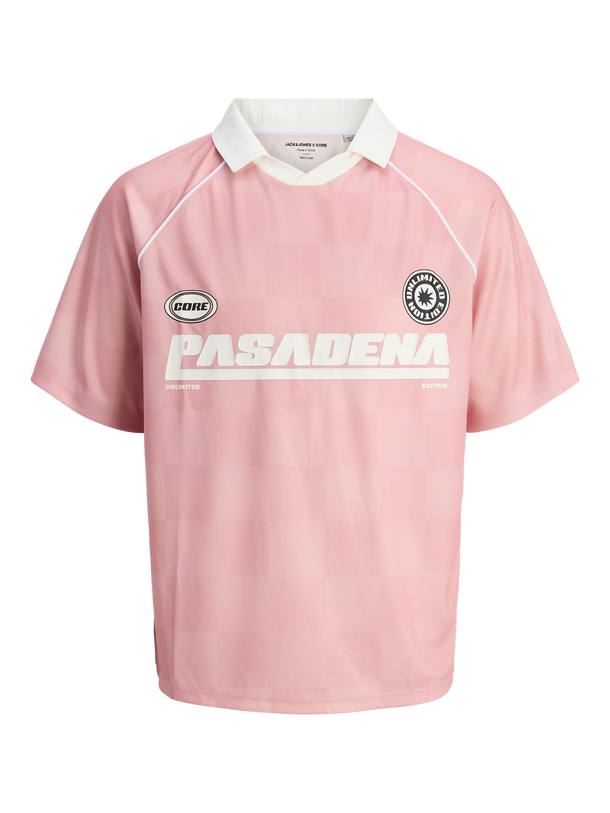 Product POLO LIDO - Pink Icing AOP:Grey Flannel - Image 5