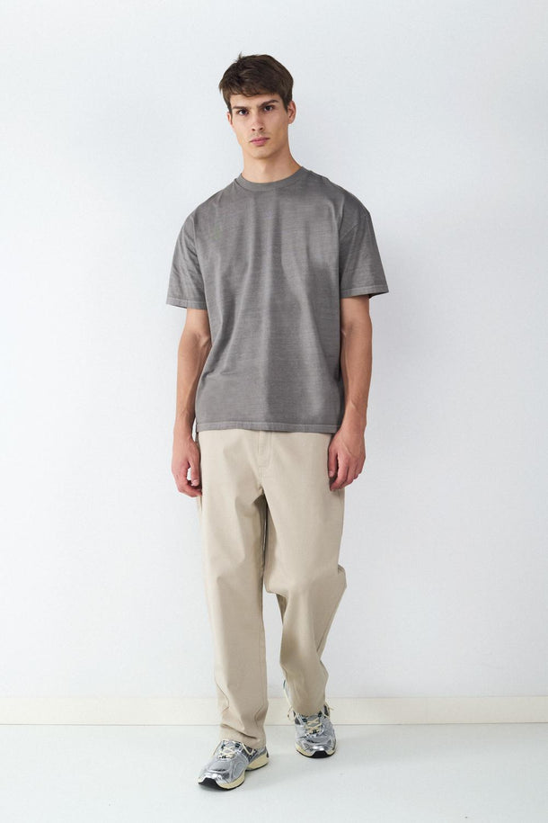 Product CAMISETA MANGA CORTA RELAXED EFECTO LAVADO BMK-Grey - Image 2