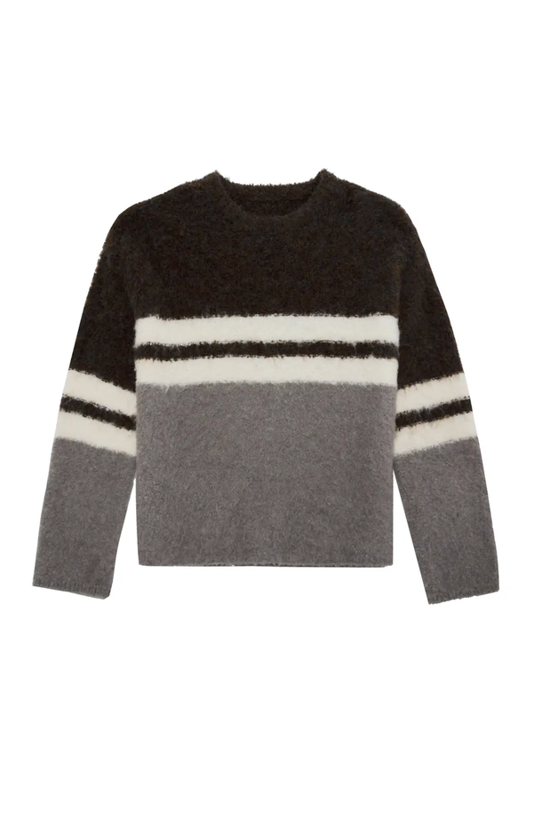 Product SWEATER CUELLO REDONDO RAYAS-Black - Image 4