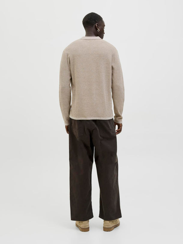 Product POLO RELAXED TEJIDO GEORGE-Coriander Detail:w. White - Image 4
