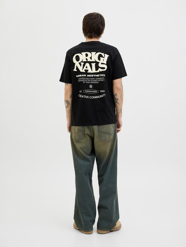 Product CAMISETA RELAXED ESTAMPADA TAVIRA - Black - Image 6