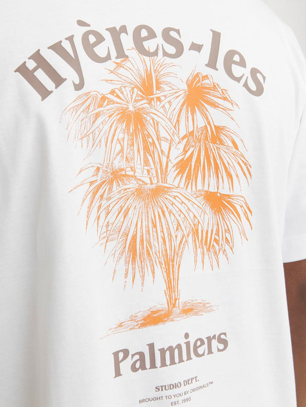 Product CAMISETA PAROS SKETCH-Bright White Print:PALMS - Image 3