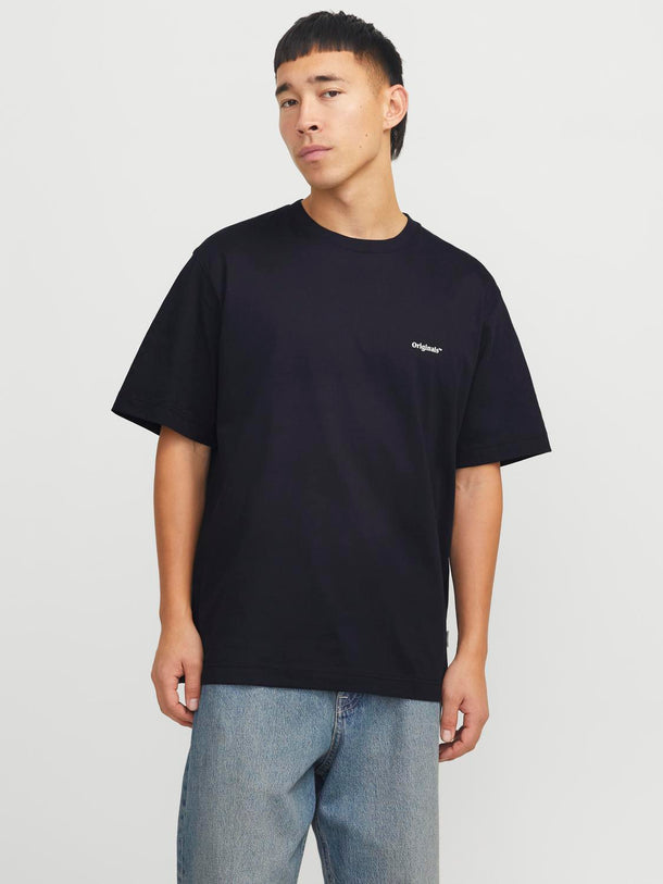 Product CAMISETA LOOSE ESTAMPADA PAROS SKETCH - Black Print:YELLOW CLAM - Image 15