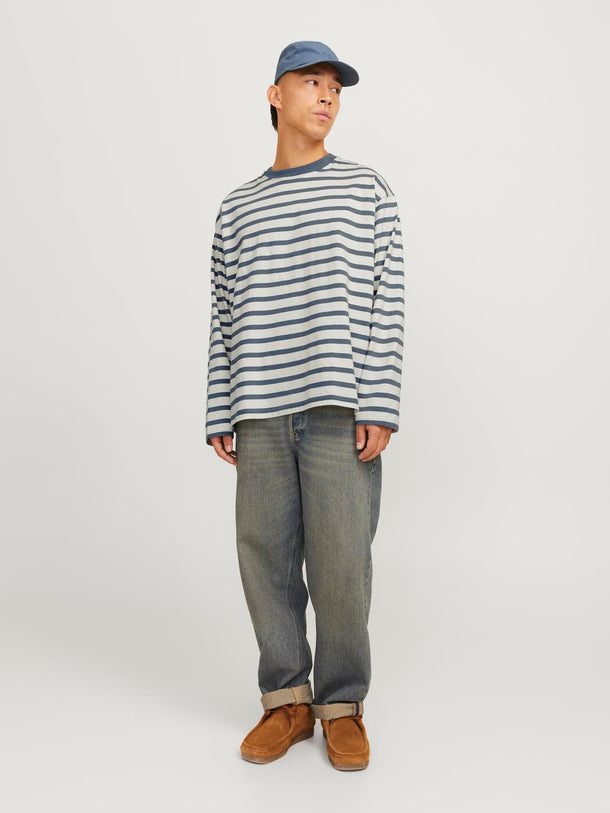 Product CAMISETA SLINGTON CREW-Stormy Weather Stripes:ANTIQUE WHITE - Image 9