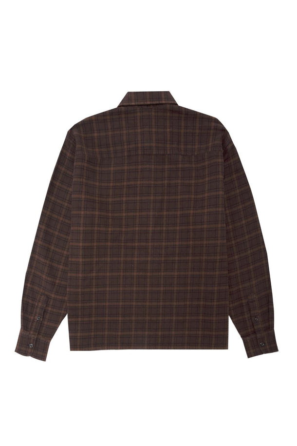 Product CAMISA MANGA LARGA BOXY FRANELA -Coffee Bean - Image 5