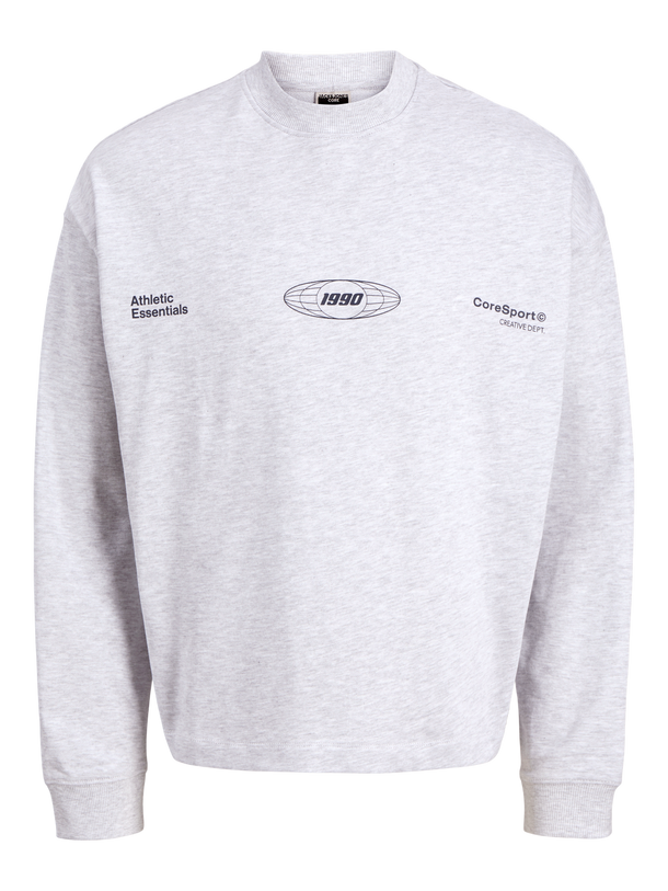 Product BUZO OVERSIZE ESTAMPADO SIGNAL-White Melange - Image 2