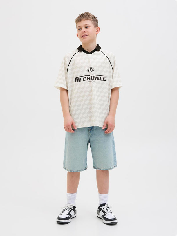 Product POLO LIDO JNR - Cloud Dancer AOP:Vapour Blue - Image 2
