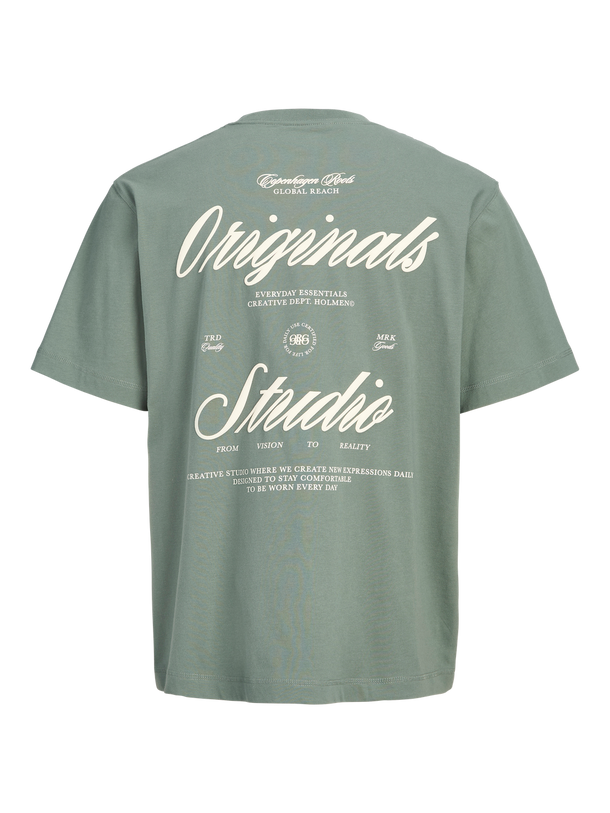 Product CAMISETA RELAXED BORDADA NORREBRO JNR - Laurel Wreath Print:AW 26 - Image 6