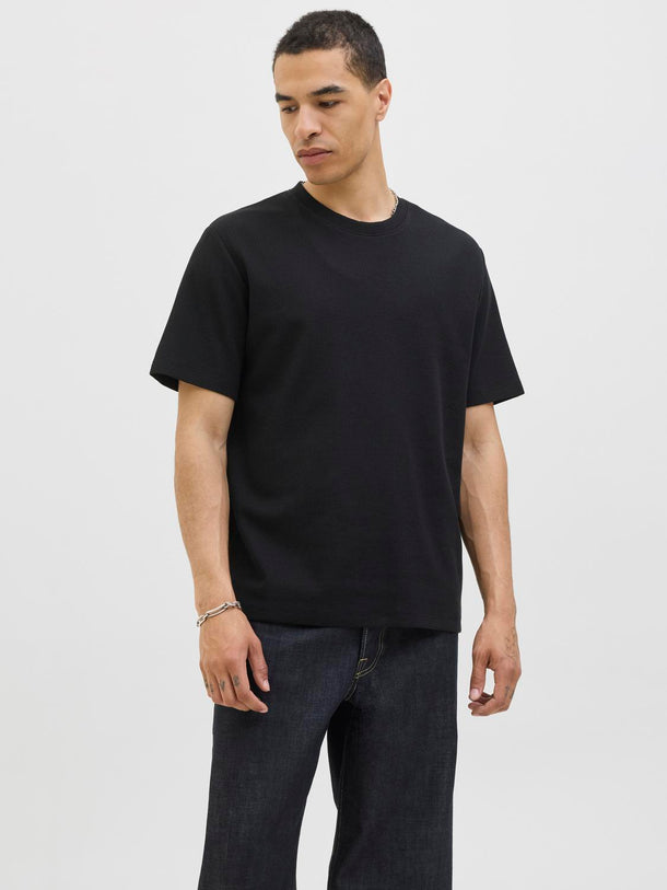 Product CAMISETA RELAXED CON TEXTURA AUSTIN-Black - Image 1