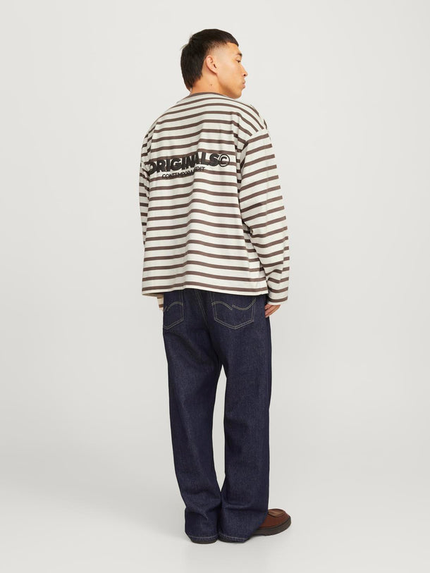 Product CAMISETA SLINGTON CREW-Deep Taupe Stripes:ANTIQUE WHITE - Image 13