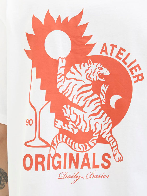 Product CAMISETA LOOSE ESTAMPADA BELLAGIO - Bright White - Image 3