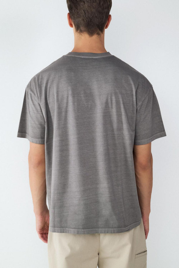 Product CAMISETA MANGA CORTA RELAXED EFECTO LAVADO BMK-Grey - Image 3