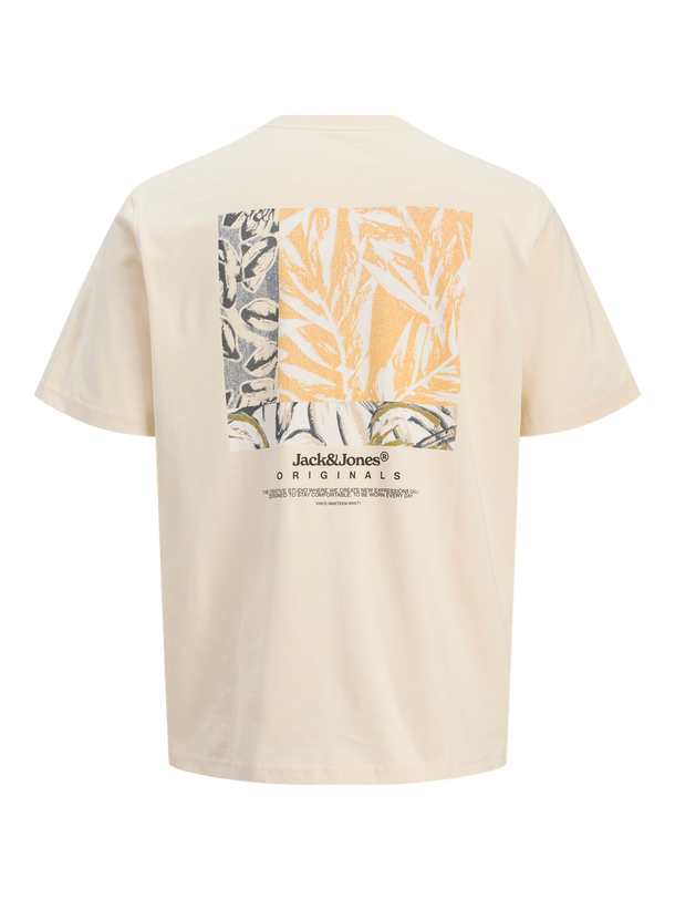 Product CAMISETA SPLIT CREW - Antique White - Image 1