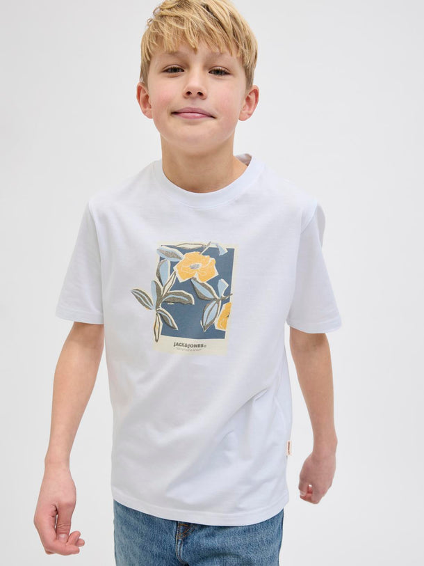 Product CAMISETA REGULAR ESTAMPADA ALMERIA JNR - Bright White - Image 4