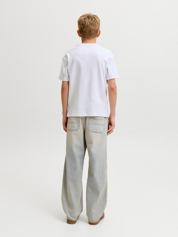 Product JEAN BAGGY TIRO ALTO ALEX 502 JNR - Light Blue Denim - Image 4
