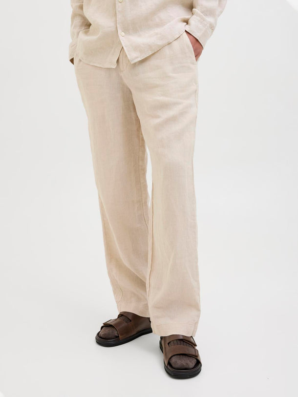 Product PANTALON CHINO LINO KARL-Silver Lining - Image 3