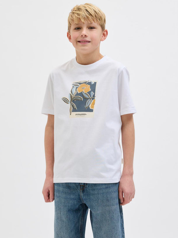 Product CAMISETA REGULAR ESTAMPADA ALMERIA JNR - Bright White - Image 3