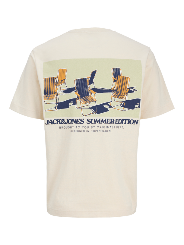 Product CAMISETA RELAXED ESTAMPADA TAVIRA - Antique White - Image 1