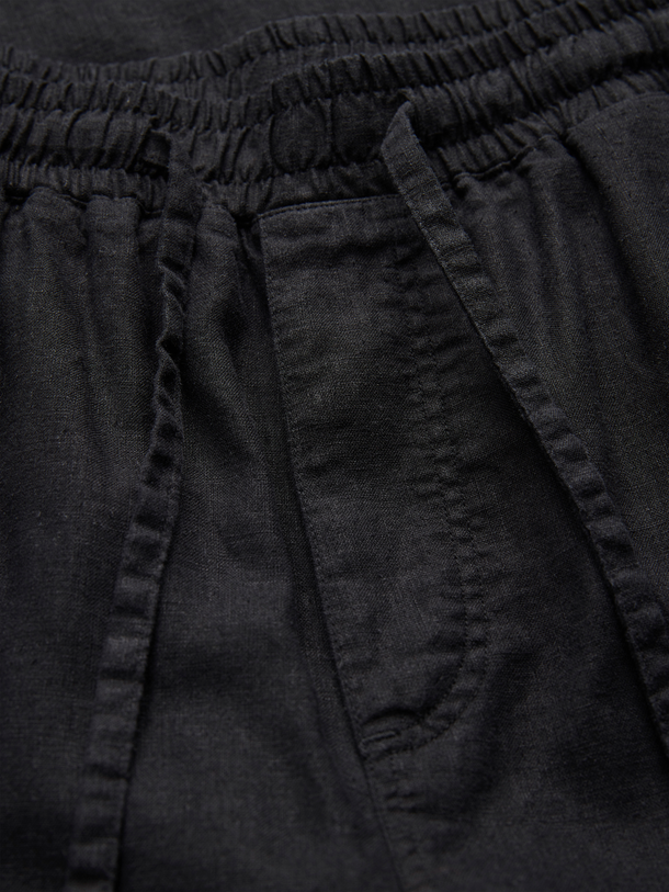 Product PANTALÓN DE LINO PAROS - Black - Image 3