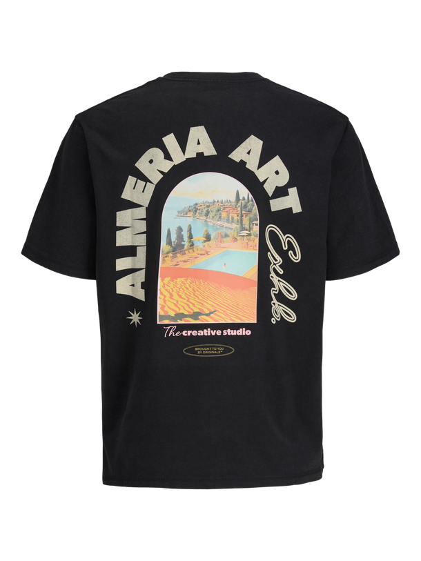 Product CAMISETA RELAXED ESTAMPADA ALMERIA - Black - Image 1