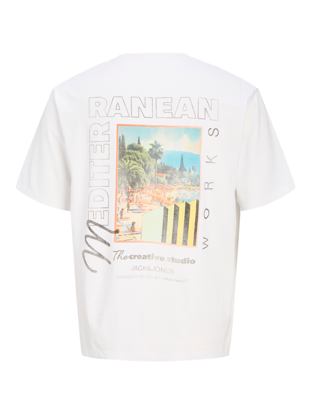 Product CAMISETA RELAXED ESTAMPADA ALMERIA - Bright White - Image 1