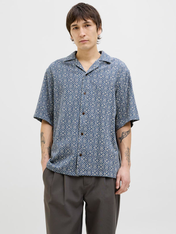 Product CAMISA RELAXED ESTAMPADA VINCENT - Bering Sea Fit:RELAXED FIT - Image 4